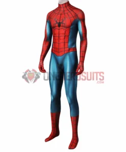 OneHeroSuits Spider-man No Way Home Ending Cosplay Costume Blue And Red Spandex Jumpsuits Costumes