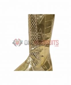 OneHeroSuits The Flash S8 Spandex Bodysuit Version Gold Boots Costumes