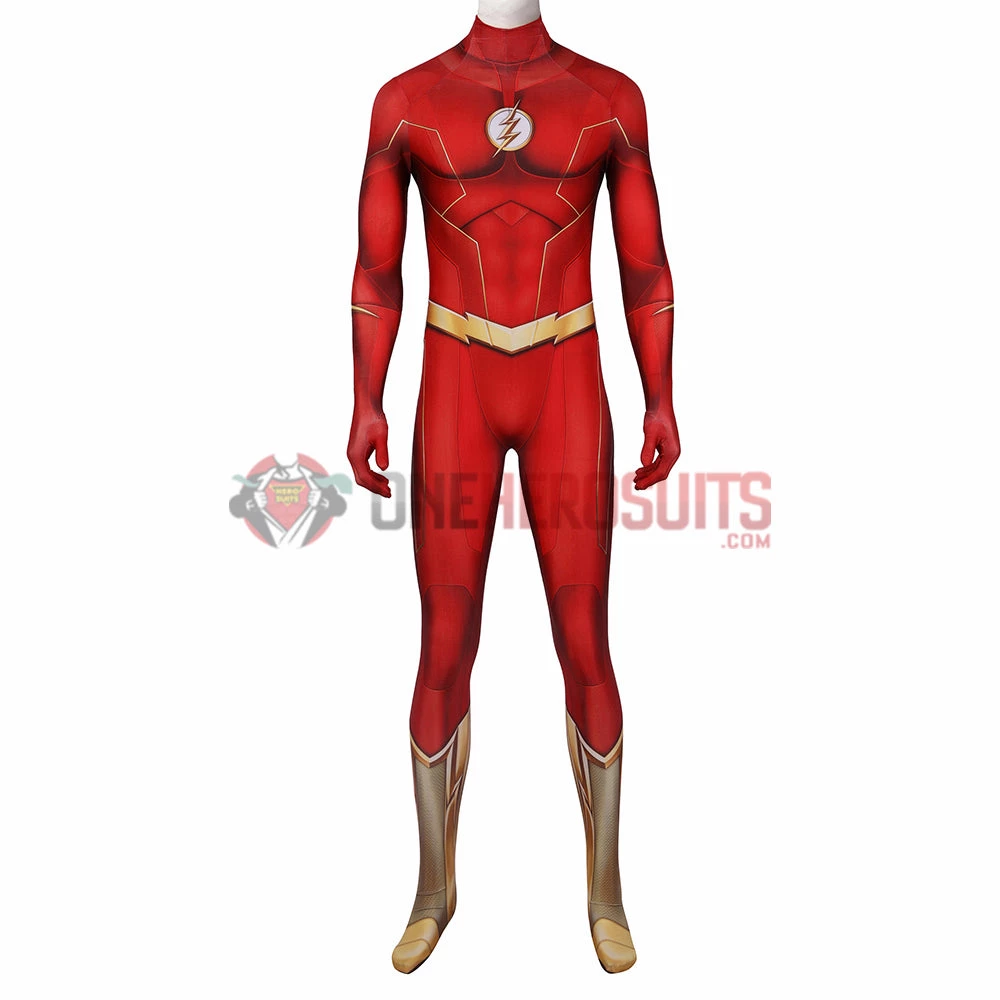 OneHeroSuits The Flash S8 Cosplay Costumes Barry Allen 3D Printed Bodysuit 5 OneHeroSuits The Flash S8 Cosplay Costumes Barry Allen 3D Printed Bodysuit
