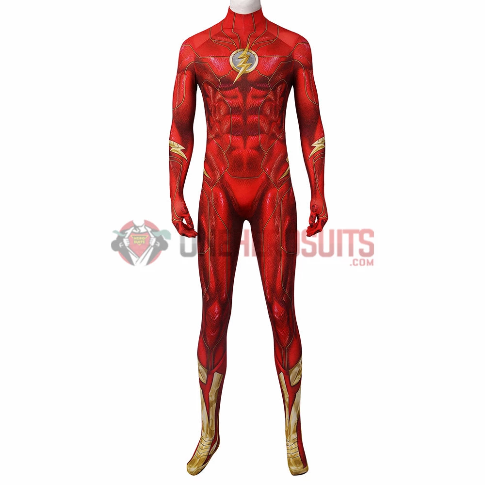 OneHeroSuits Costumes The Flash Cosplay Costume Barry Allen 3D Printed Jumpsuit 5 OneHeroSuits Costumes The Flash Cosplay Costume Barry Allen 3D Printed Jumpsuit