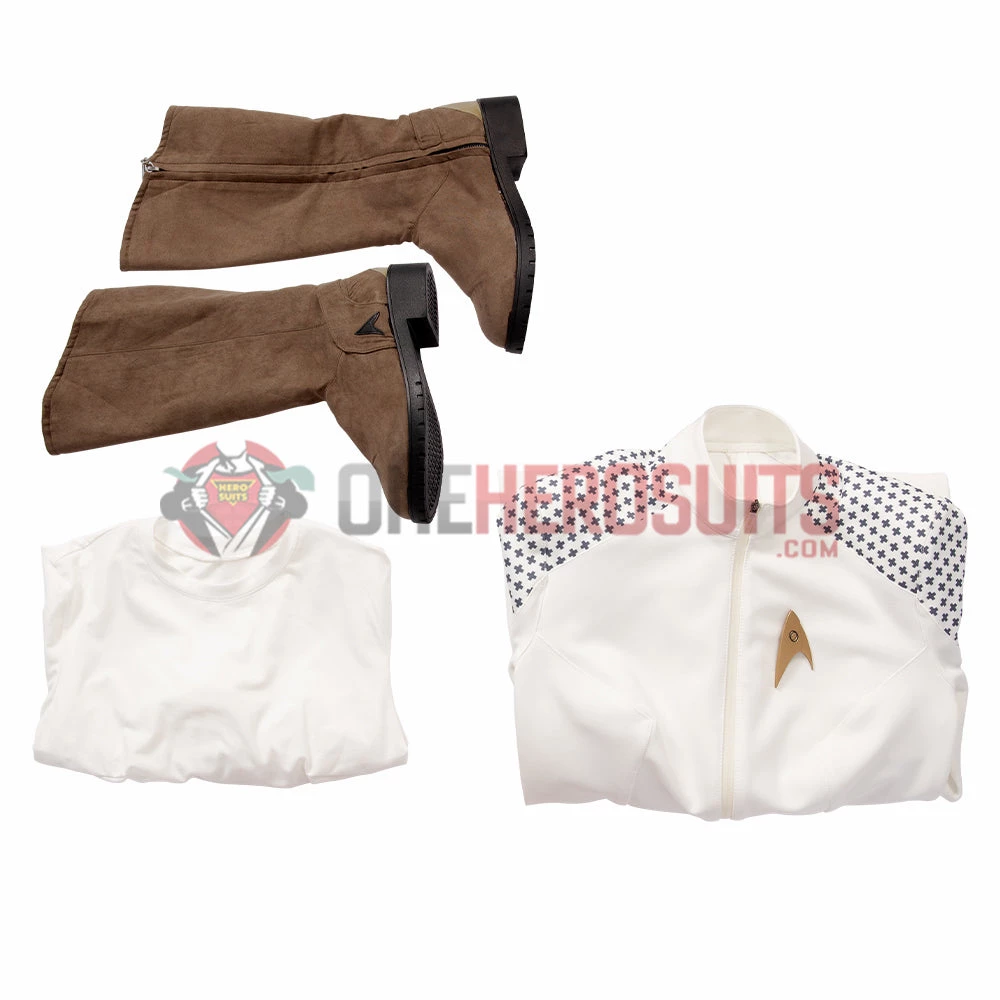 OneHeroSuits Star Trek Cosplay Costumes Nurse Chapel White Top Level Suits 2 OneHeroSuits Star Trek Cosplay Costumes Nurse Chapel White Top Level Suits