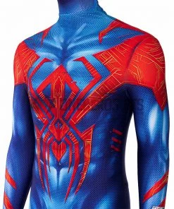 OneHeroSuits Spiderman Across The Spider-Verse Cosplay Costumes Blue Spider Bodysuit