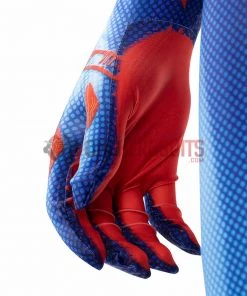 OneHeroSuits Spiderman Across The Spider-Verse Cosplay Costumes Blue Spider Bodysuit