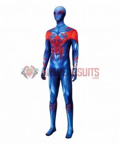 OneHeroSuits Spiderman Across The Spider-Verse Cosplay Costumes Blue Spider Bodysuit