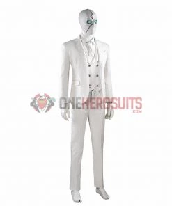 OneHeroSuits Mr Knight Cosplay Costumes Moon Knight Top Level White Suits