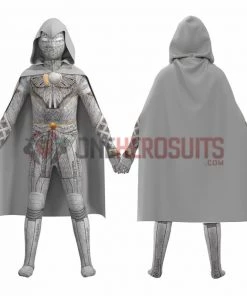 OneHeroSuits Kids Cosplay Kids Moon Knight Cosplay Costumes Spandex Jumpsuit With Cloak