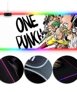 OneHeroSuits Anime Printing RGB Mouse Pad One-Punch Man Saitama Painting