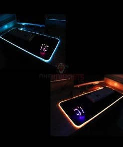 OneHeroSuits Genshin Impact Mouse Pad Zhongli And Tartaglia Creative RGB Full Desktop Mouse Pad