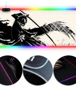 OneHeroSuits Bleach Hollow Ichigo Creative Printed Mouse Pad RGB LED Gaming Mouse Pad