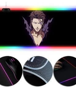 OneHeroSuits Bleach Sosuke Aizen Creative Printed Mouse Pad RGB LED Gaming Mouse Pad