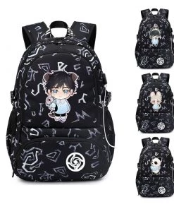 OneHeroSuits Animation Printed Backpack With USB Charging Port Sorcery Fight Megumi Fushiguro Edition Accessories