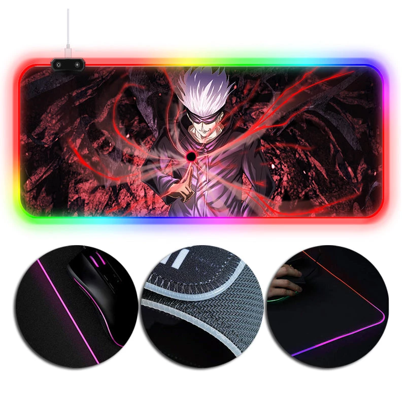 OneHeroSuits Sorcery Fight Mouse Pad Jujutsu Kaisen Satoru Gojo Printed RGB Gaming Mouse Pad 1 OneHeroSuits Sorcery Fight Mouse Pad Jujutsu Kaisen Satoru Gojo Printed RGB Gaming Mouse Pad