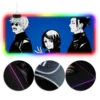 OneHeroSuits Jujutsu Kaisen Mouse Pad Sorcery Fight Blue Printed RGB Gaming Mouse Pad
