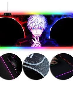 OneHeroSuits Jujutsu Kaisen LED RGB Mouse Pad Sorcery Fight Satoru Gojo Printed