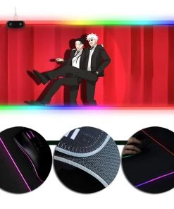 OneHeroSuits Jujutsu Kaisen Gojo And Geto Printed LED Mouse Pad Large Extended